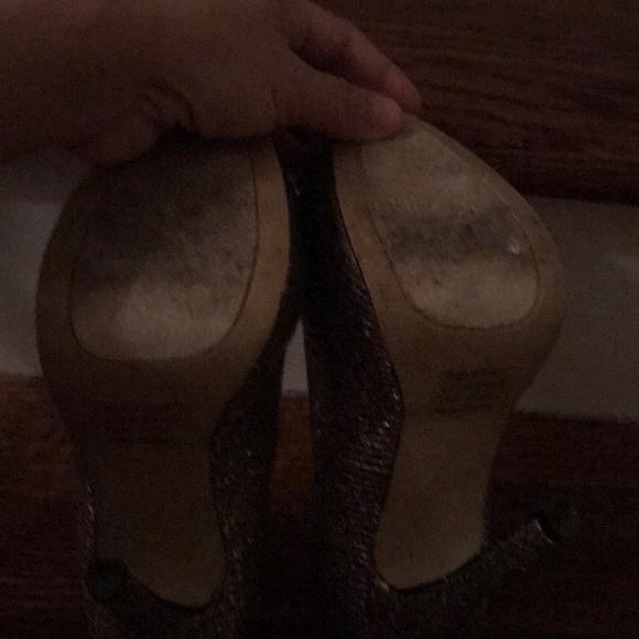 Gorgeous glam sparkly platform spike heels!! Sz 6 - Picture 5 of 6